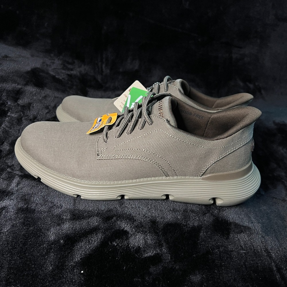 Skechers Slip-ins Garza Clive Sneakers Mens US 10.5 Taupe Memory Foam Shoes